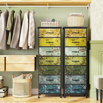 Fixwal Vintage Flower Tall Dresser - Image 3