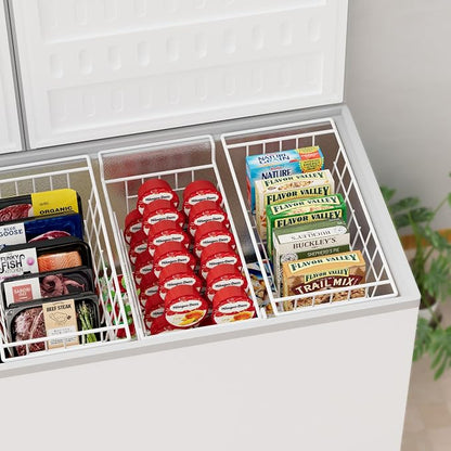 Chest Freezer Organizer Bins, Deep Freezer Basket Storage Wire Metal Hanging - Image 4