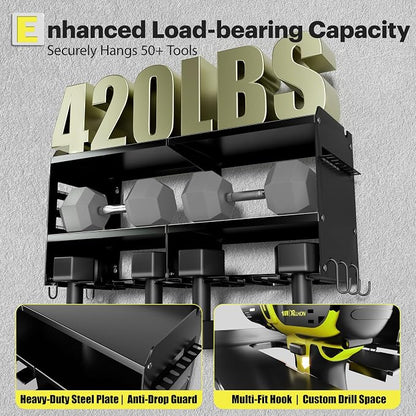 Spampur Fathers Day Gift, Power Tool Organizer Wall Mount - Image 5