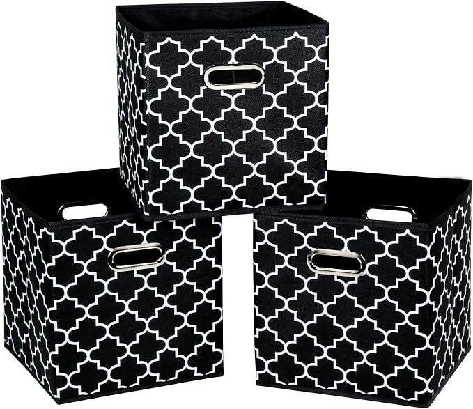 Fabric Cloth Storage Bins, Fabric Cube Organizer by SEVENDOME