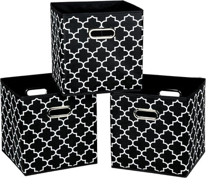 Fabric Cloth Storage Bins, Fabric Cube Organizer by SEVENDOME