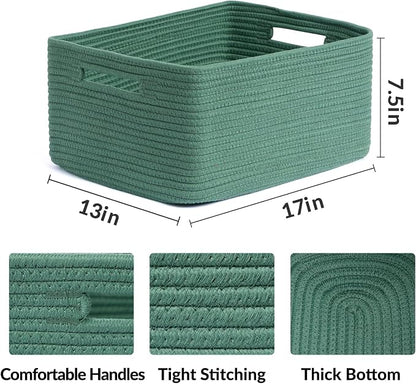 Large Storage Baskets for Shelves, Closet Organizers Bins for Clothes Blanket - Image 2