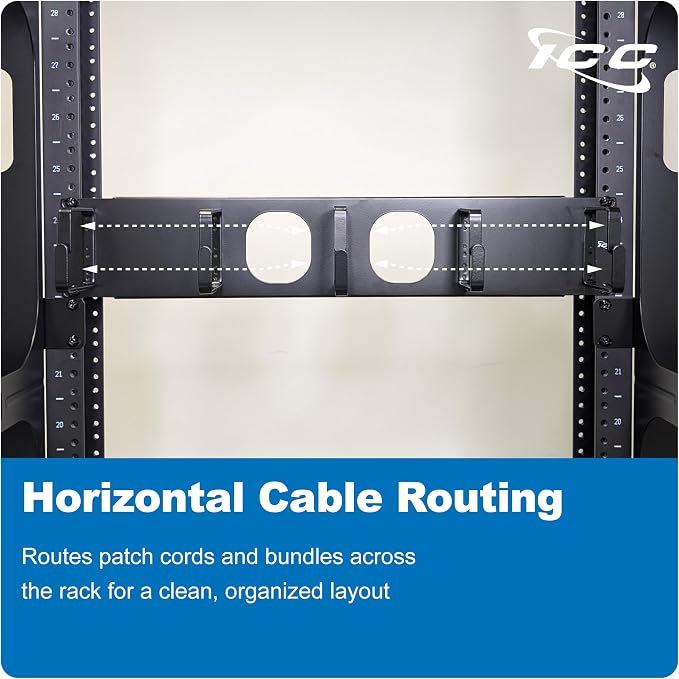 ICC 2U Ring Cable Manager Panel - Image 2