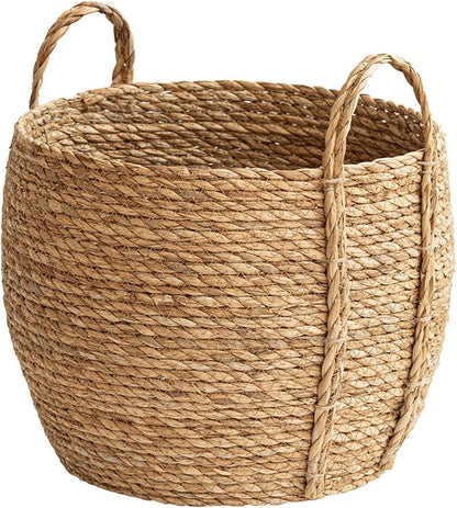 Woven Planter Basket, Natural Handwoven - Image 8