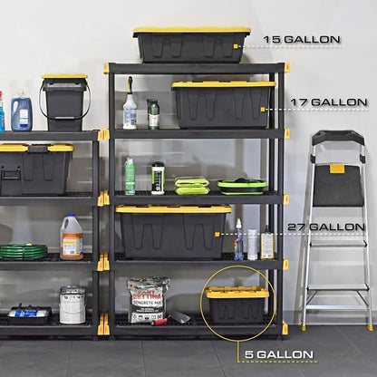 BLACK & YELLOW 5-Gallon Tough Storage Containers - Image 3