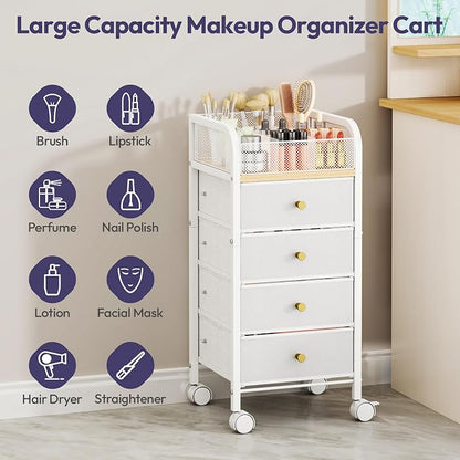 SWTYMIKI Rolling Makeup Organizer Cart - Image 6