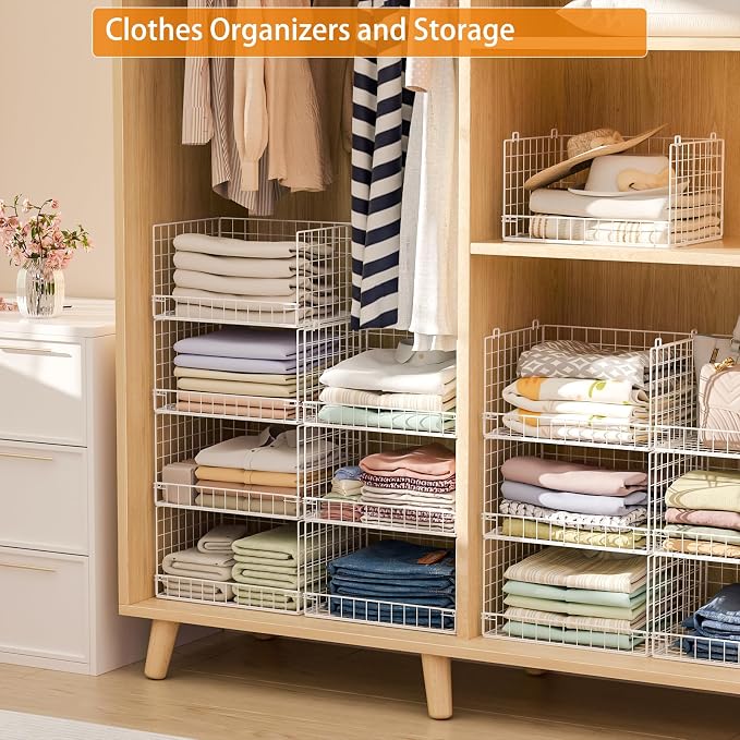 Yociyoga 7-Tier Stackable Closet Organizers and Storage Shelves, Foldable - Image 8