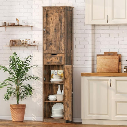 Iwell 67" Tall Storage Cabinet, Bathroom Cabinet - Image 6