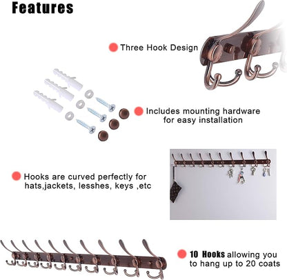 Dseap Coat Rack Wall Mount - Image 6