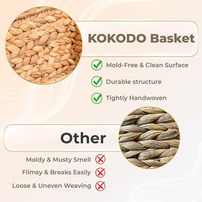 KOKODO Rectangular Water Hyacinth Basket - Image 3
