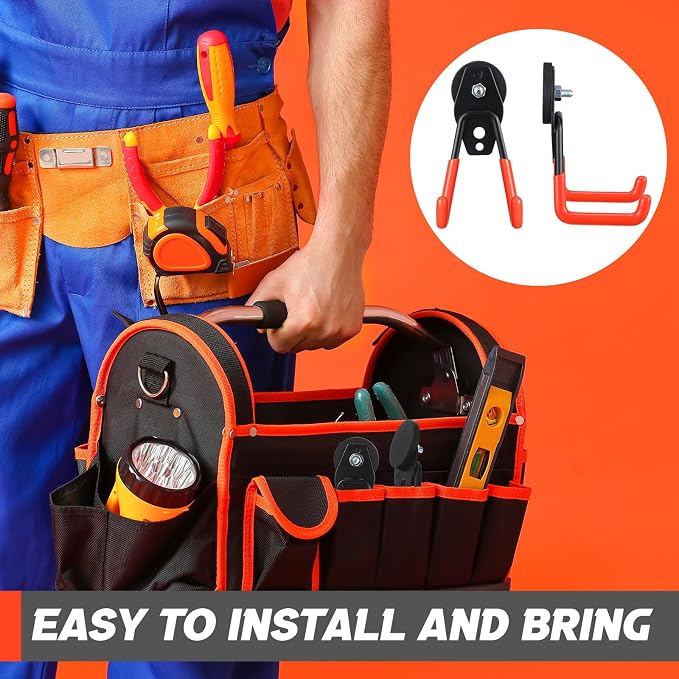 Landhoow Large Magnetic Hooks Heavy Duty Garage Magnet Hooks Strong Storage - Image 7