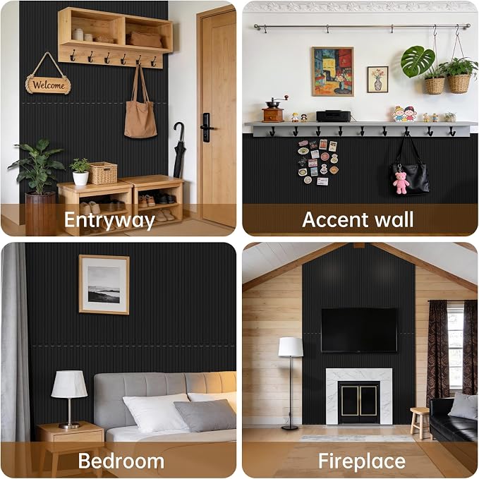 RITOLLO 8-Pack PVC Slat Wall Panels - Image 9