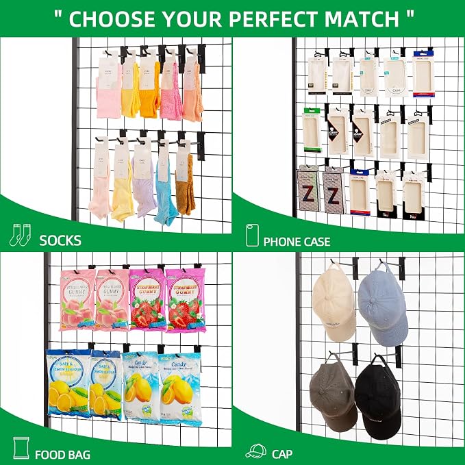 10Inch Gridwall Hooks, Grid Panel Hanging Hooks - Image 6