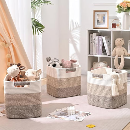 12 Inch Storage Cubes, 3 Pack Cube Storage Bins - Image 3
