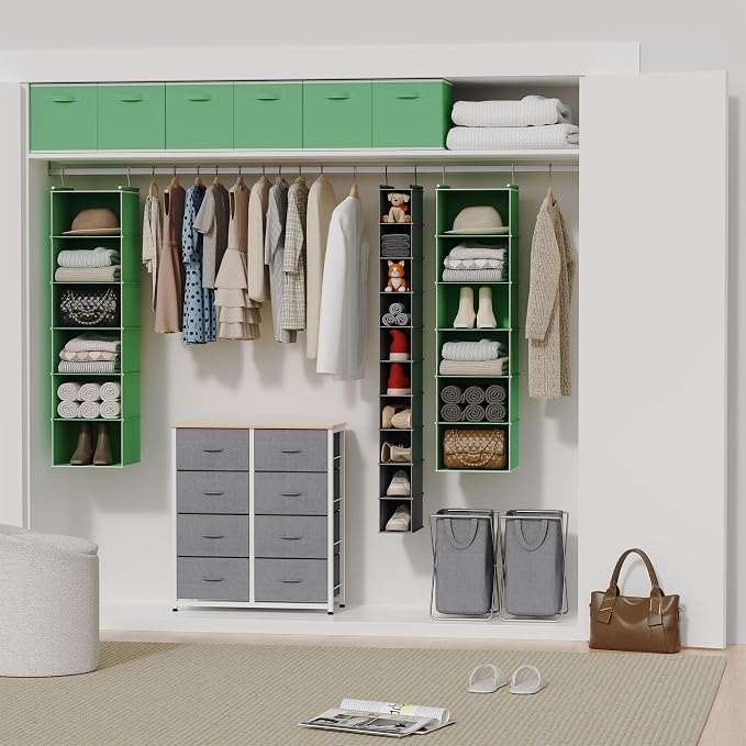 MAX Houser 6-Shelf Hanging Closet Organizer, Hanging Storage Shelves - Image 8