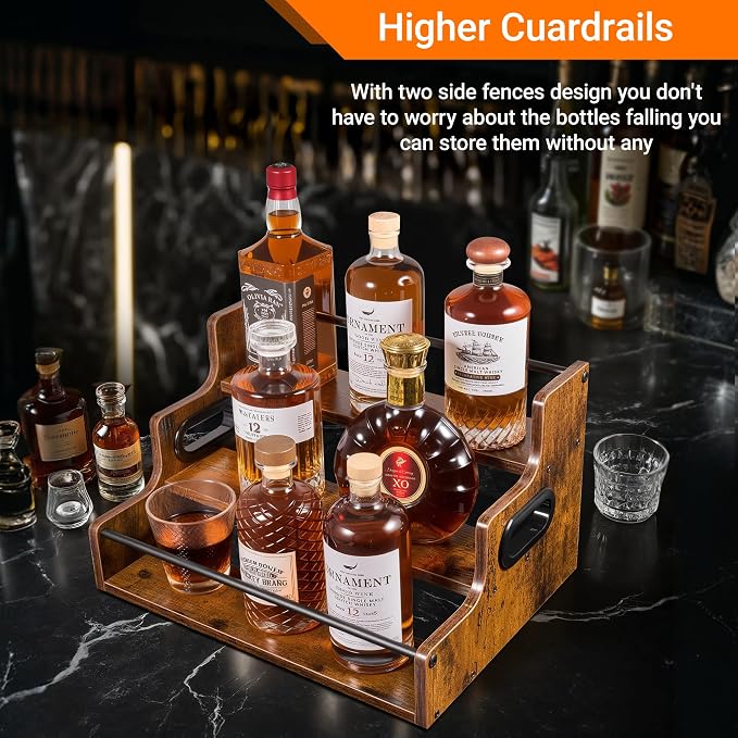 3-Tier Liquor Bottle Display Shelf - Image 9