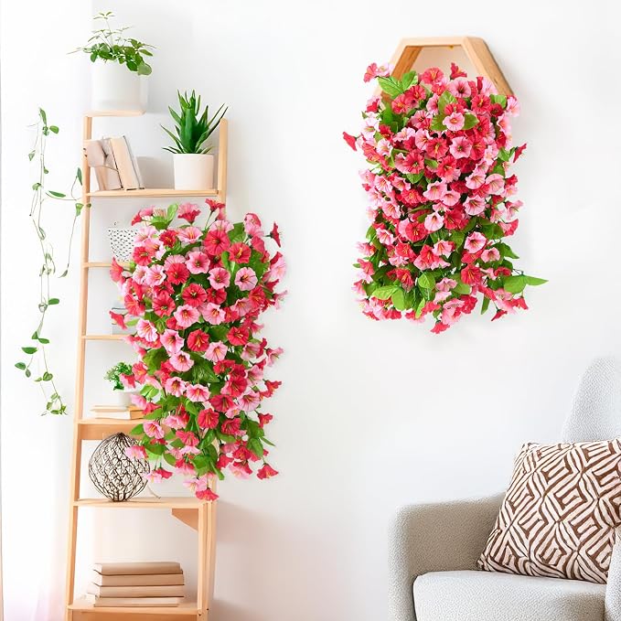 INQCMY Artificial Flowers for Outdoor Spring Summer Decoration Faux Silk - Image 4