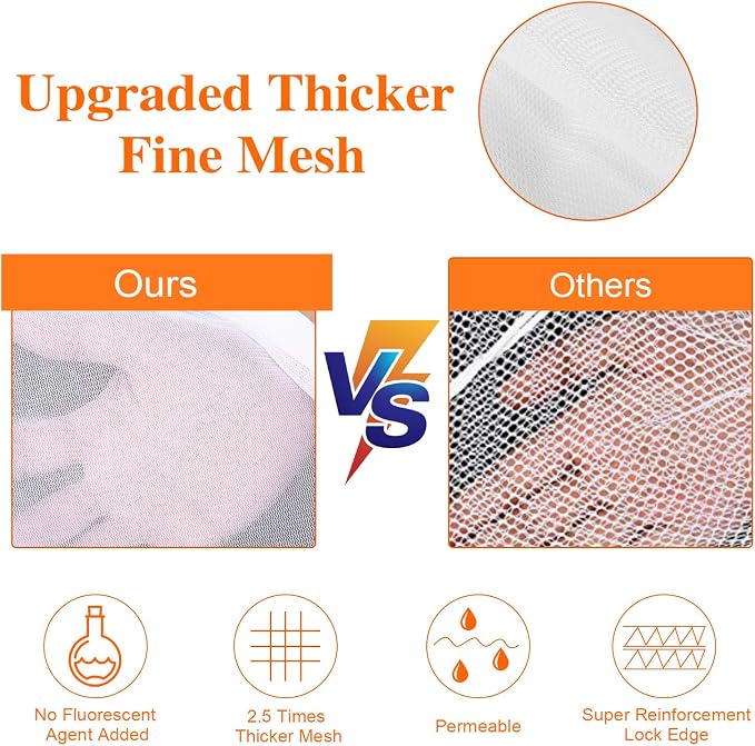 Reusable Mesh Laundry Bags, Delicates Garment Washing Bags - Image 5