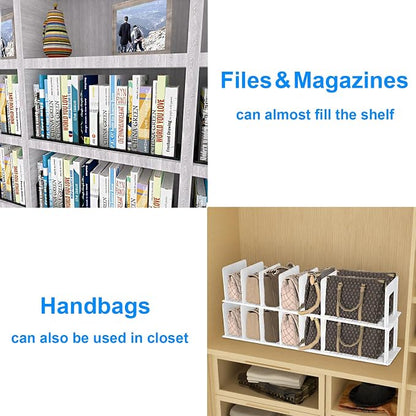 Adjustable Vertical File Sorter Sturdy Plastic Expandable Upright File Holder - Image 4