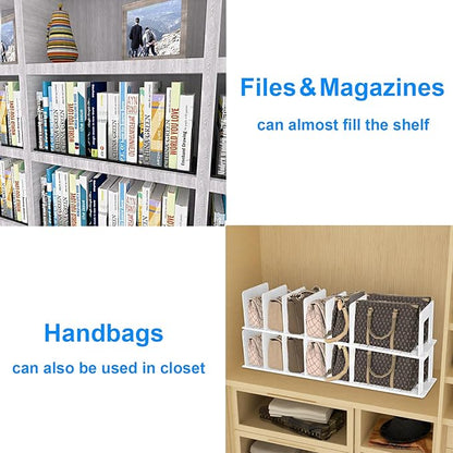 Adjustable Vertical File Sorter Sturdy Plastic Expandable Upright File Holder - Image 4