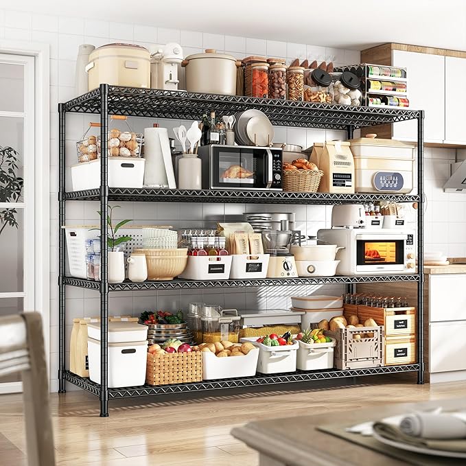 2500 LBS Storage Shelves 68.1"W Wire Shelving Unit, Garage Shelving Heavy Duty - Image 2