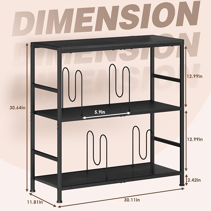 Sonyabecca 3-Tier Record Player Stand - Image 2