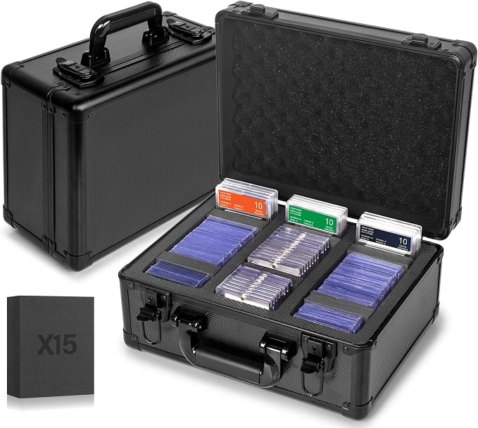 Graded Card Storage Box, Top Loaders Storage Case, Sports Trading Card Box by MIXPOETStorage