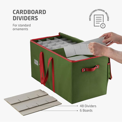 ZOBER Large Christmas Ornament Storage Box - Image 3