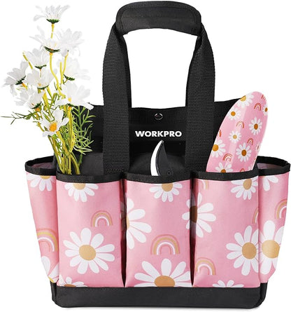 WORKPRO Garden Tool Bag, 9 Pockets Gardening Bag, Heavy Duty Oxford Garden Tote by WORKPRO
