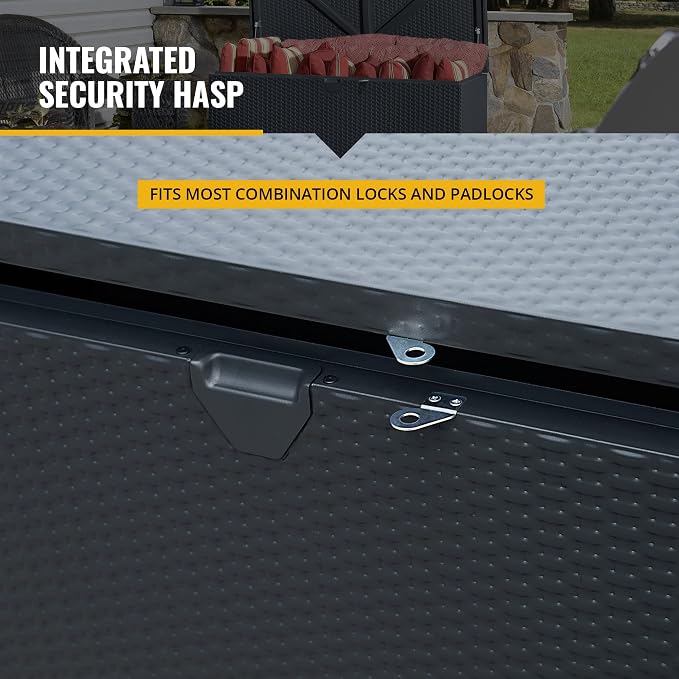 Arrow 4' x 2' x 2' Spacemaker Anthracite 134 Gallon Hot-Dipped Galvanized Steel - Image 10