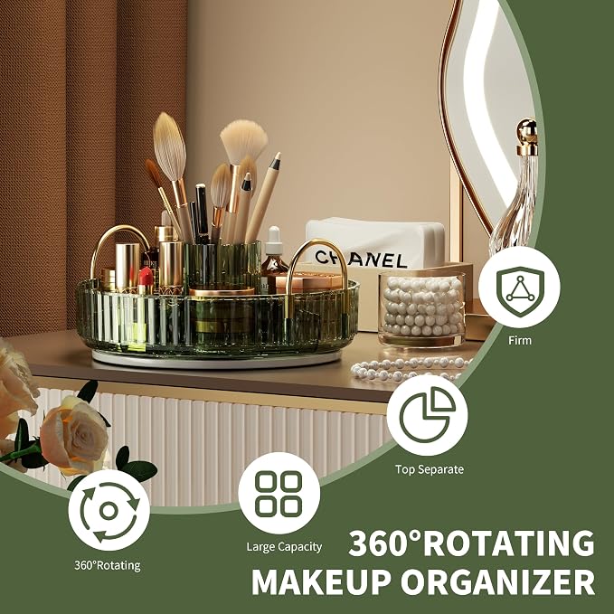 YCIA&DONE Rotating Makeup Organizer - Image 2