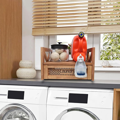 Farmhouse Wooden Laundry detergent stand - Image 6