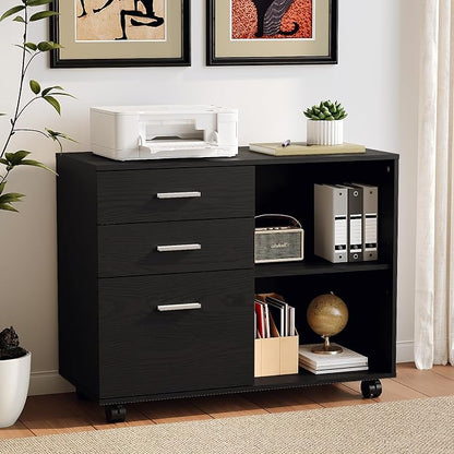 VINGLI 3 Drawer Wood Lateral File Cabinet - Image 8