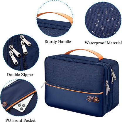 CILLA Electronic Organizer Travel Case, Travel Cord Organizer Case Portable - Image 3