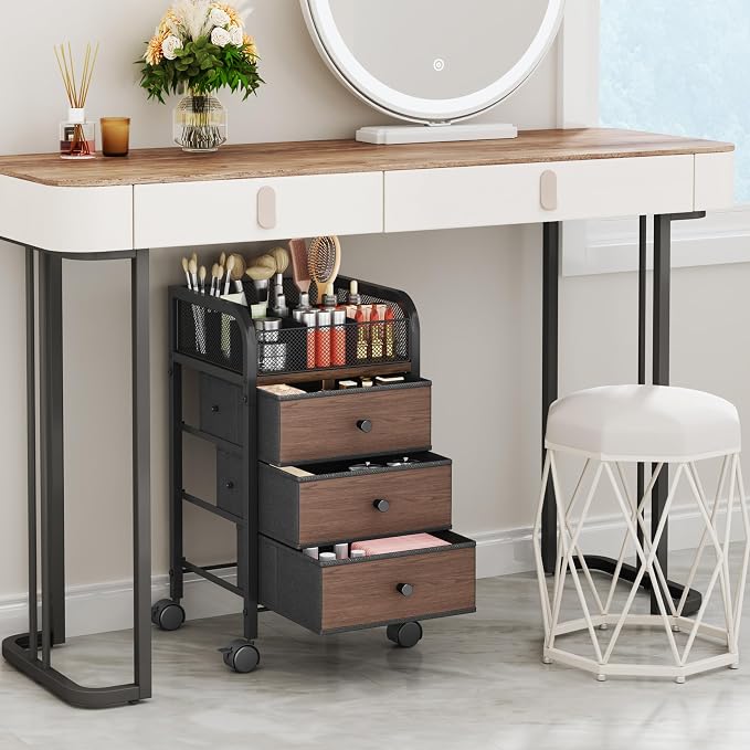 SWTYMIKI Rolling Makeup Organizer Cart - Image 3