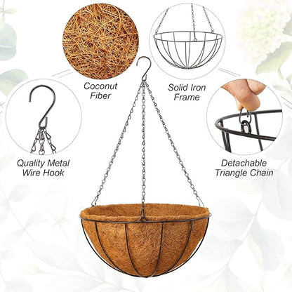 Rtteri 8 Pcs 12 Inch Hanging Baskets - Image 5