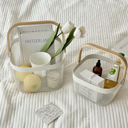 AJIODA Metal Mesh Wire Basket, Mini Steel Basket - Image 6