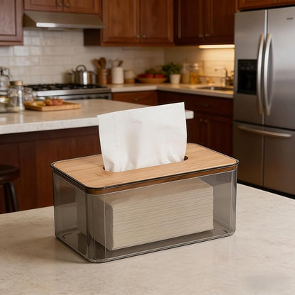 Tissue Box Cover Holder Rectangle, Dryer Sheet Holder, Kleenex Box Covers - Image 2