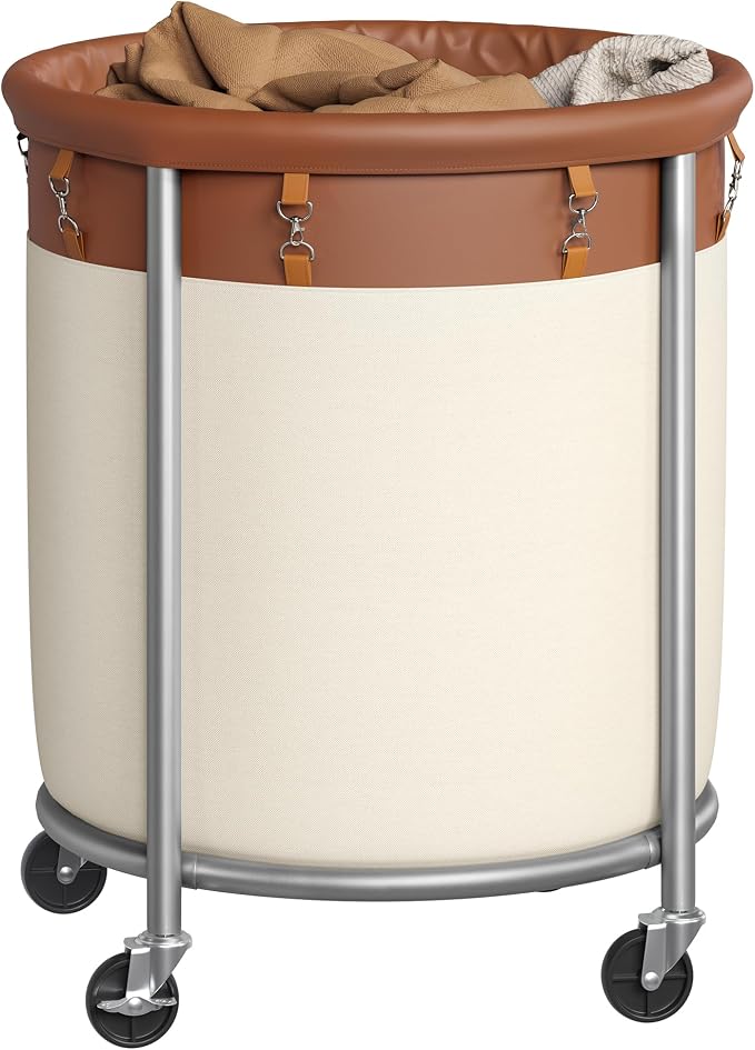 SONGMICS Laundry Basket, Rolling Steel Frame by Unknown