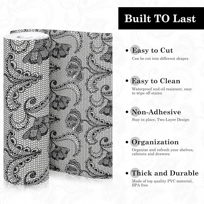Drawer and Shelf Liner, Non-Slip Kitchen Cabinet Liners Non-Adhesive Thick - Image 4