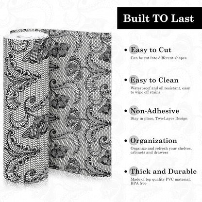 Drawer and Shelf Liner, Non-Slip Kitchen Cabinet Liners Non-Adhesive Thick - Image 4