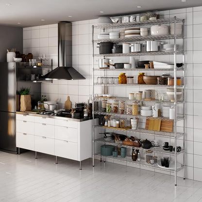 14" Deep x 60" Wide x 96" Height Wire Shelving Kit | 10-Tier | NSF Commercial - Image 6