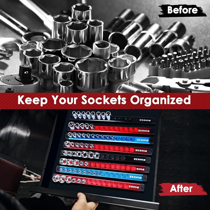 1/4" Magnetic Socket Holder Organizer - Image 7
