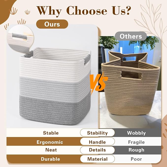 12 Inch Storage Cubes, 3 Pack Cube Storage Bins - Image 5