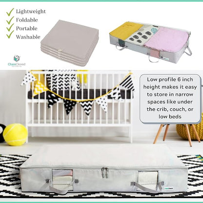 Under Bed Storage Containers for Toys, Shoes etc. Underbed Organizer Bag that - Image 7