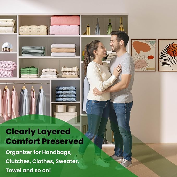 Shelf Dividers for Closet Organization: 8 Pack 10" Tall X 8.4" Deep Acrylic - Image 4