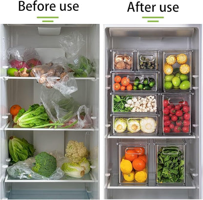 MANO Fridge Drawer Pull Out Stackable Bins - Image 5