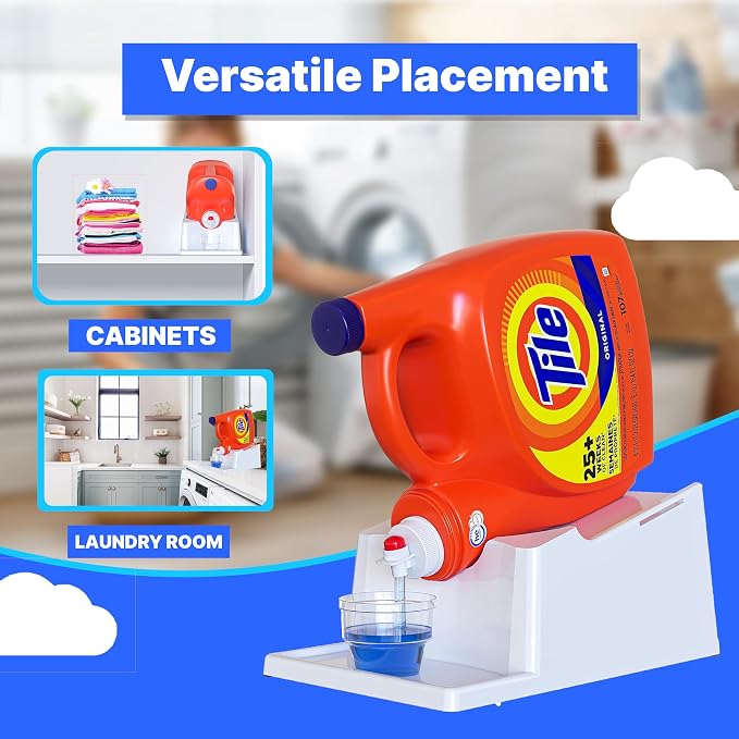 TidyFriend No-Spill Liquid Laundry Detergent Dispenser Holder, Laundry Soap - Image 6