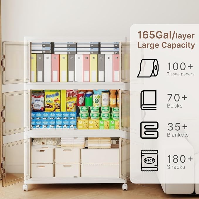 752QT Extra Large Stackable Storage Bins - Image 3