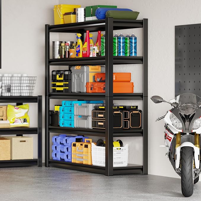36" W Storage Shelves 2500LBS Garage Shelving Heavy Duty 5 Tier Adjustable - Image 9